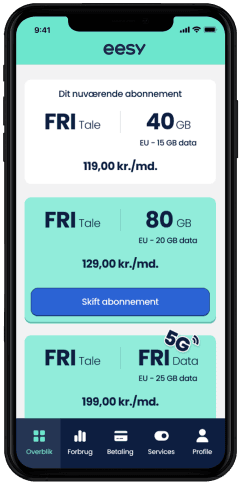 Eesy abonnement 2023 billede af app 4
