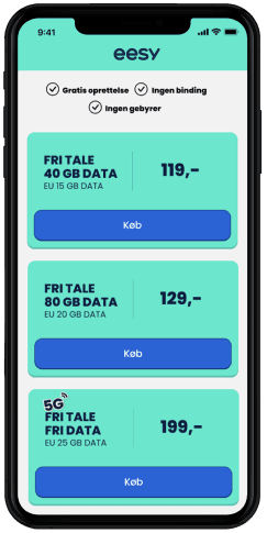 Eesy abonnement 2023 billede af app 8