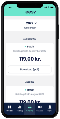 Eesy abonnement 2023 billede af app 7